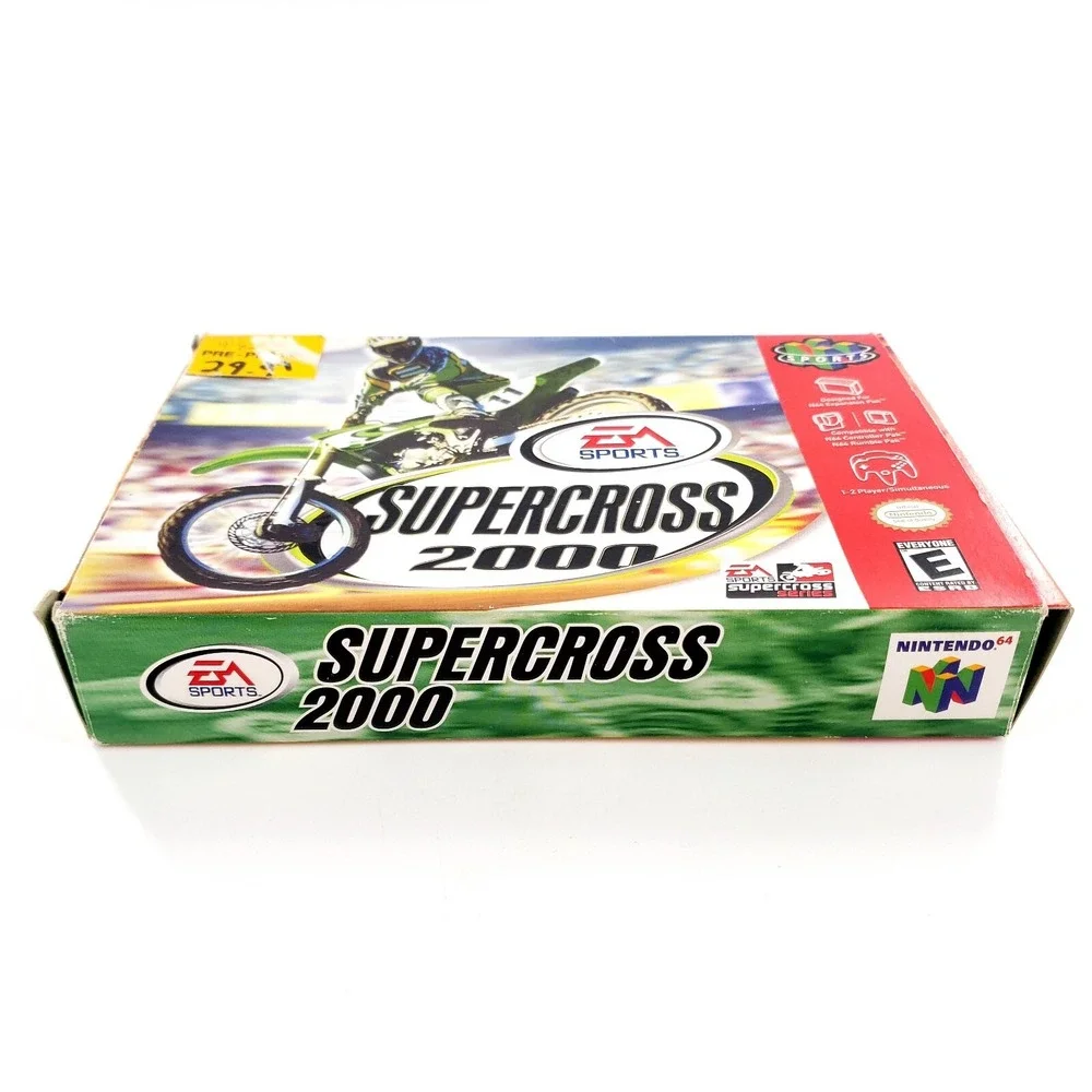 Supercross 2000 (Nintendo 64, 1999) Authentic Complete w/ Box & Manual Tested